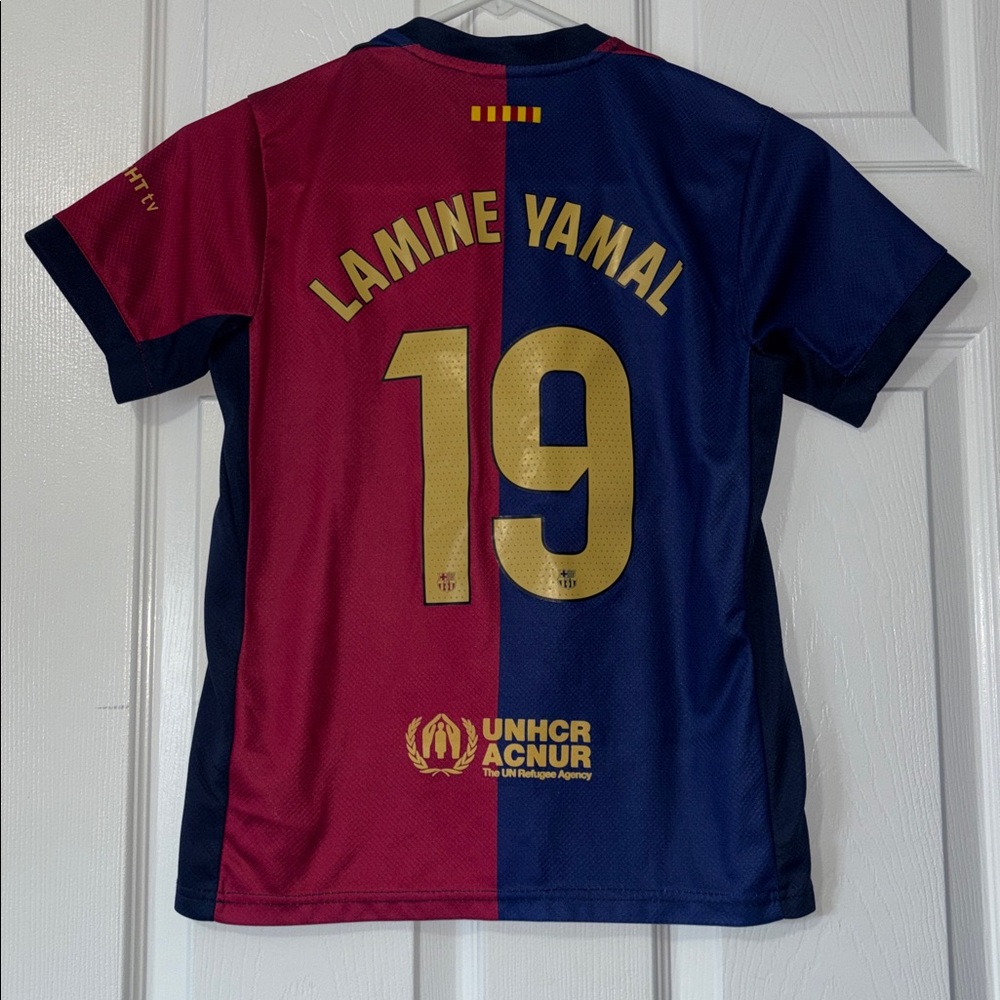 Nike Kids Barcelona Red and Blue Jersey - Picture 5 of 5